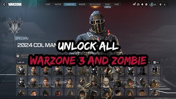 [UNCUT] WARZONE 3 UNLOCK ALL 🔥 Unlock All Zombie Camos, Operators, Calling Cards (Full Guide)