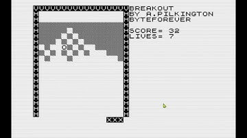 ZX81 Breakout fixed some bugs and ball dynamics
