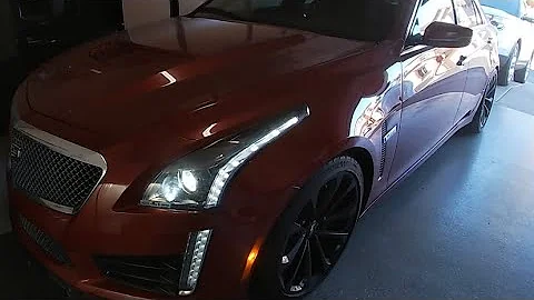 2018 CTS-V **WalkAround** && **Stock Exhaust Cold Start**