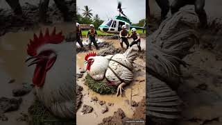 The farmer rescued heavily loaded hen 😭 #shorts #ai #hen #trending #shortsviral