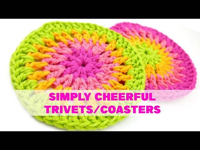 CROCHET 101: How to Crochet the Sunrise Coaster [Stitch-By-Stitch Tutorial  for Beginners!] 