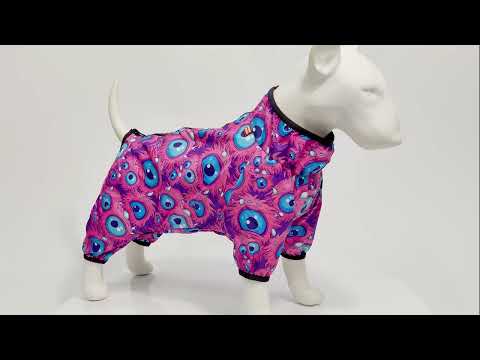 Дощовик для собак WAUDOG Clothes, малюнок "Апельсини", видео 1