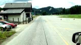 Going through a weigh station in Montana.