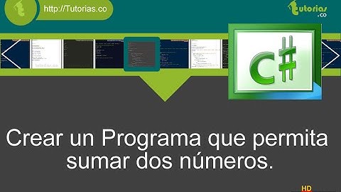 operadores – visualStudio c# (suma de dos numeros)