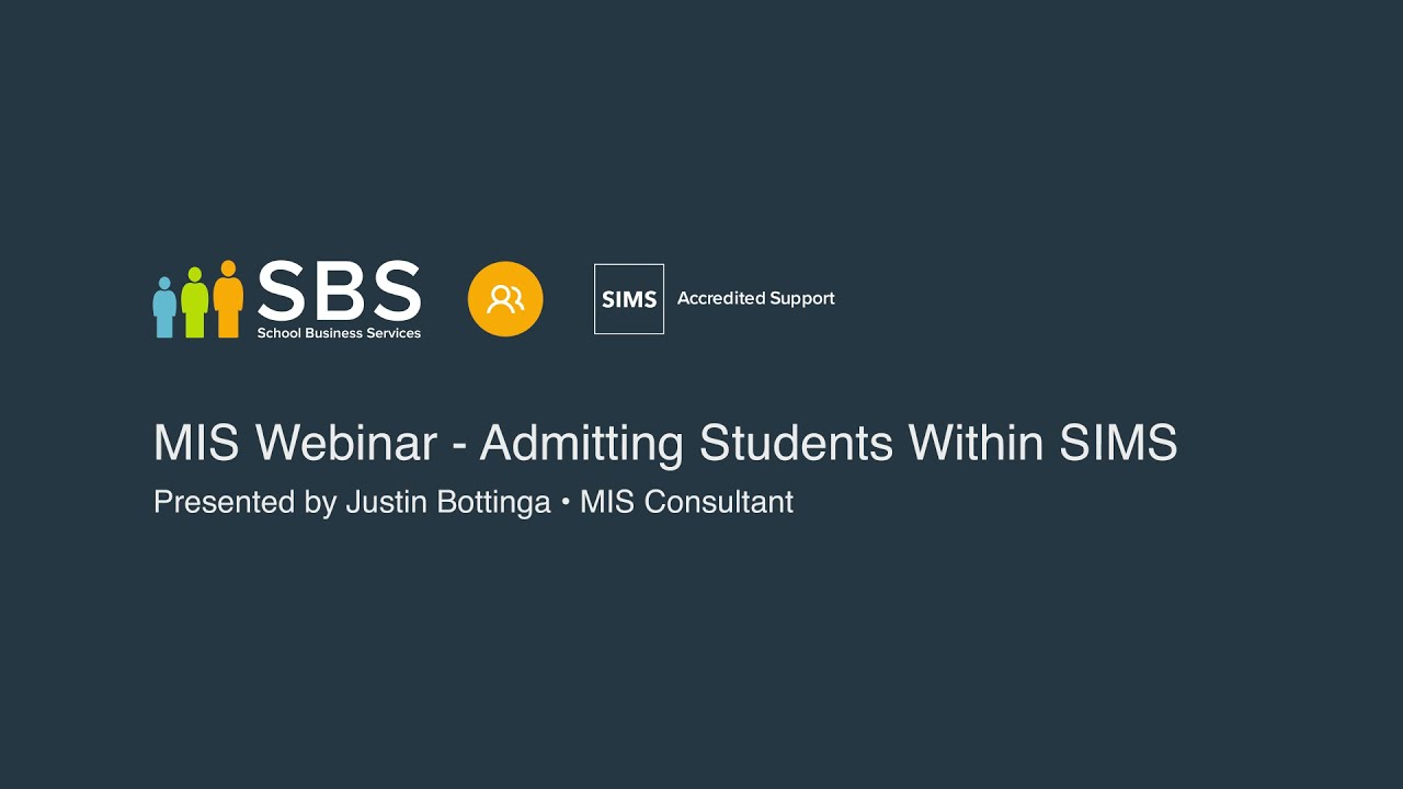 Admitting Students within ESS SIMS