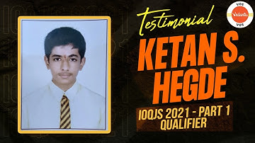 ABHIMANYU 2021 Batch Journey By Ketan S Hegde | NSEJS Qualifier | IJSO 2022 -23 | VOS