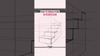 Cool way to draw stairs in perspective
