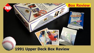 1991 Upper Deck Baseball Card Box Review