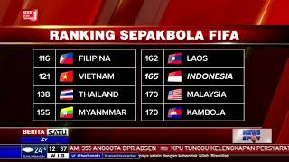 Level Indonesia di FIFA Naik 4 Peringkat