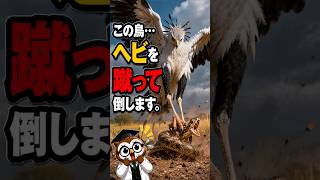 【鳥なのにキック!?】ヘビクイワシ、実は強烈なキックでヘビを倒します。