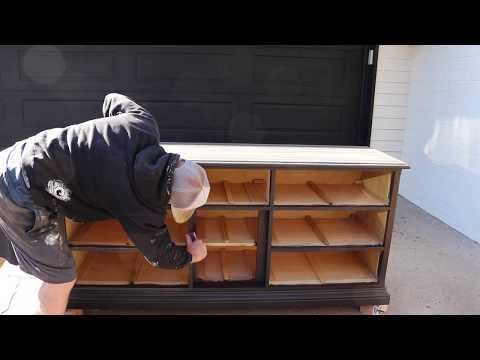 black dresser wood drawers