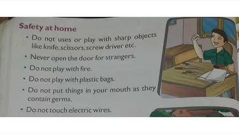 Class 1 ECPS  E.V.S Chapter 8 My Safety Part 1