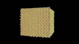 Molecular Dynamic : Animation of Fayalite Annealing Simulation