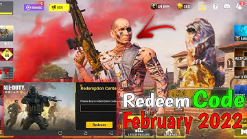 CODM Redeem Code 2022 | Redemption Code COD Mobile | CODM Codes