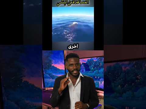 الحوت طلب مساعدة البشر