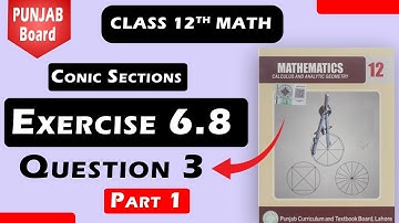 ہر سوال کا حل   |Class 12 Math | Chapter 6 | Exercise 6.8 Ques 3 P-1 Pakistan