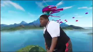 Fat guy dances to the fortnite birthday bus song