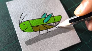 Master the Art: Step-by-Step Guide to Drawing a Realistic Grasshopper! 🦗🎨