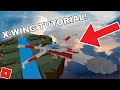 How to make the X-WING in ROBLOX Build a Boat!