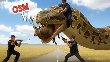 Heroic Team Saves Baby Deer from Giant Python – You Won’t Believe the Rescue!"