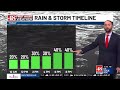 Morning showers with a few afternoon storms Tuesday