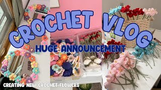 ⚡️I HAVE A BIG ANNOUNCEMENT⚡️Vlog #73 💌 Packaging Orders🩵 Crochet Vlog