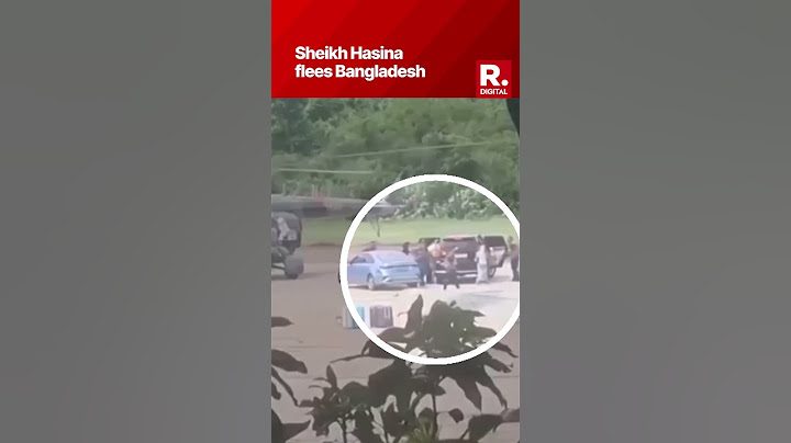 Video Captures Exact Moment Former PM Sheikh Hasina Fled Bangladesh | Military Coup | Protest