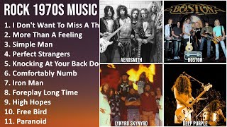 ROCK 1970S Music Mix - Aerosmith, Boston, Lynyrd Skynyrd, Deep Purple - I Don't Want To Miss A T...