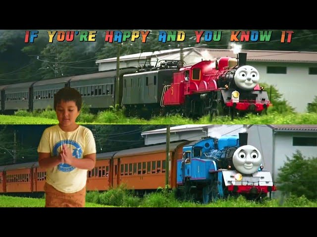 If You're Happy And You Know It | Kereta Api Thomas & Friends Asli | Lagu Anak Anak Populer class=