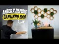 ANTES X DEPOIS, CANTINHO BAR | CIMENTO QUEIMADO DIAMANTADO LT SHINER