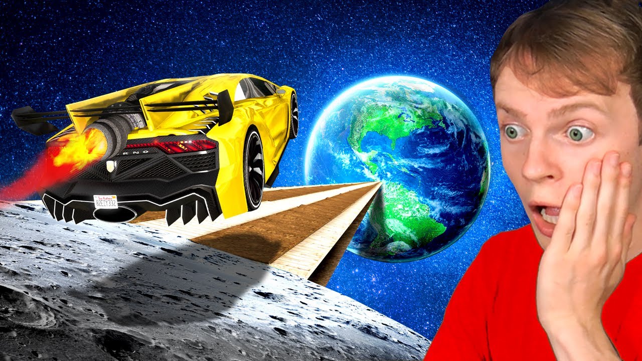 Jumping MOON RAMP with WORLD'S FASTEST CAR (GTA 5) YouTube