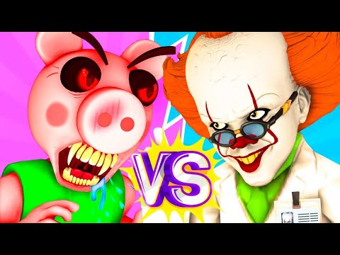 Пигги vs Пеннивайз - Фильм (Ной Roblox Piggy Роблонкс Свинка Пеппа 3D Анимация)