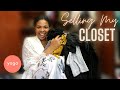 2022 MASSIVE CLOSET DECLUTTER &amp; CLOSET TOUR | SELLING MY CLOSET | MINKY MOTHABELA