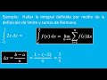 Ejemplo de Integral Definida por Límite de una Suma de Riemann