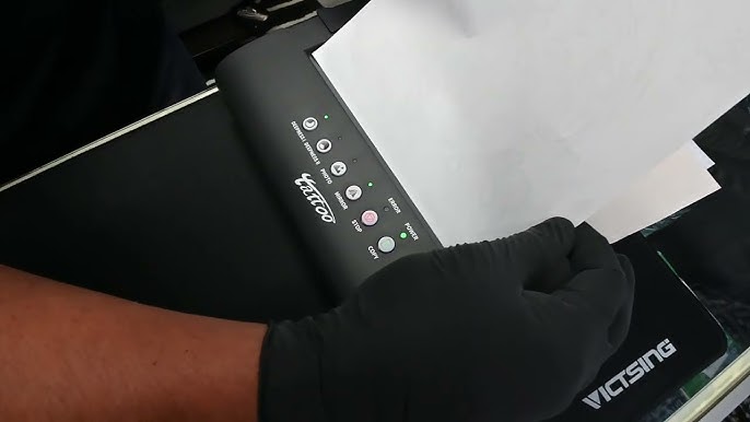 How do I make a tattoo stencil with a thermal printer