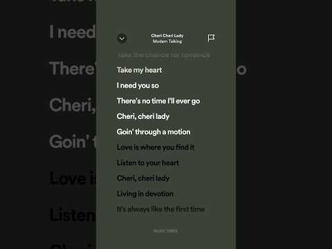 Modern Talking - Cheri Cheri Lady (Lyrics)