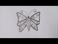 How to draw a beautiful butterfly  step by step