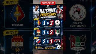 Dutch Eredivisie Predictions 🇳🇱⚽ | 3 Matches, 3 Score #football #shorts #predictions