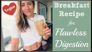 My Breakfast for FLAWLESS Digestion | Ginger and Molasses Overnight Oats