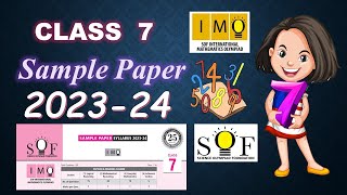 Class 7 IMO Sample Paper | IMO sample paper 2023-24 for Grade 7 | SOF IMO 2023-24 class 7