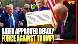 REALLY BIDEN!? - Trump's Reaction to Authorization of Deadly Force by Biden's DOJ