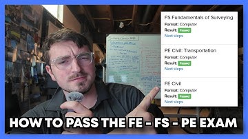 How to Pass the FE, FS, & PE EXAM in 2025