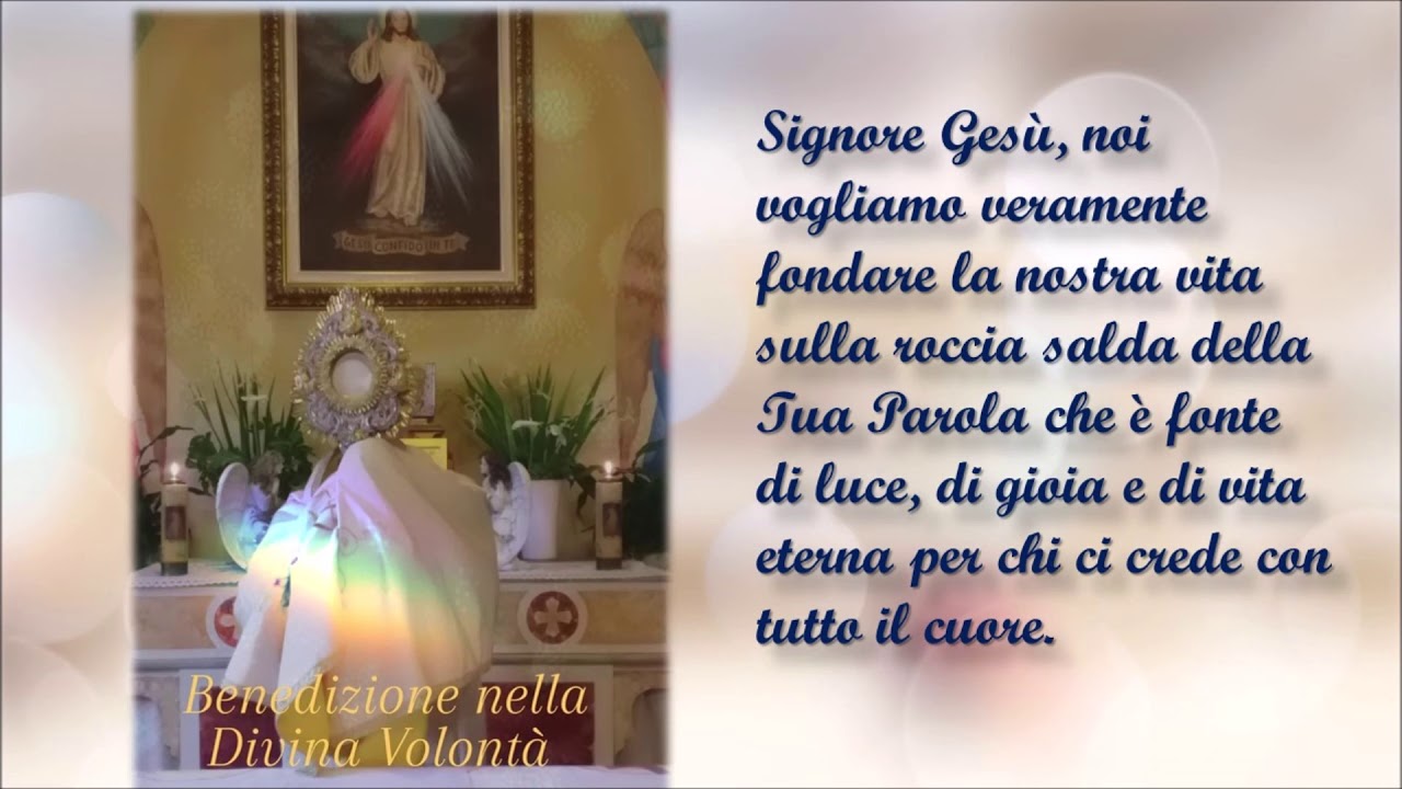 Benedizione nella Divina Volontà - Don Umberto Dall'Igna - - YouTube
