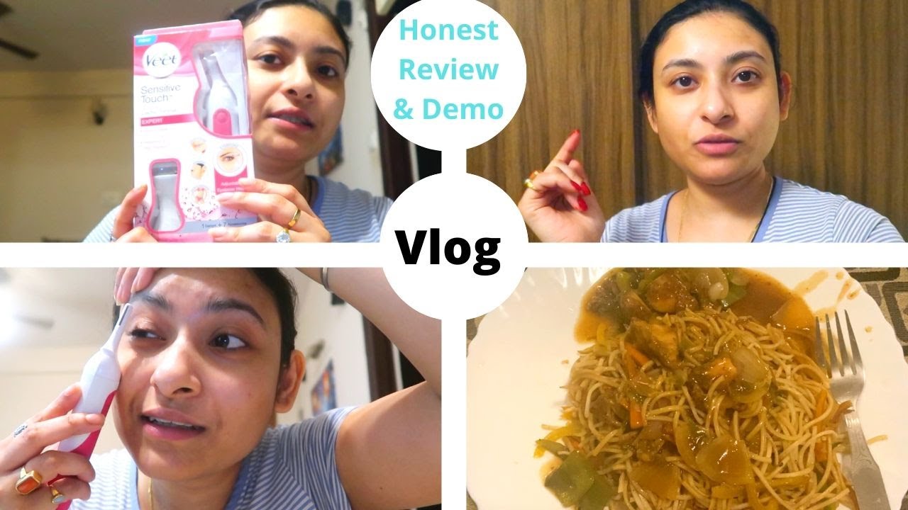 Saturday Vlog - Veet Sensitive Touch review & Demo || Veg Noodles Recipe || Indian Vlogger Malini