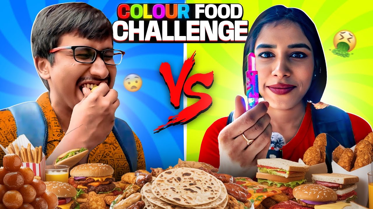 Eating Only Red and Yellow Food Challenge! 🌶️🌽ನಾನು ಏನು ತಿಂದೆ ಗೊತ್ತಾ?” 😋