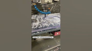 Milling polycarbonate. #cnc #technology #tools #work #machine #machinelearning #fyp #shorts #cool