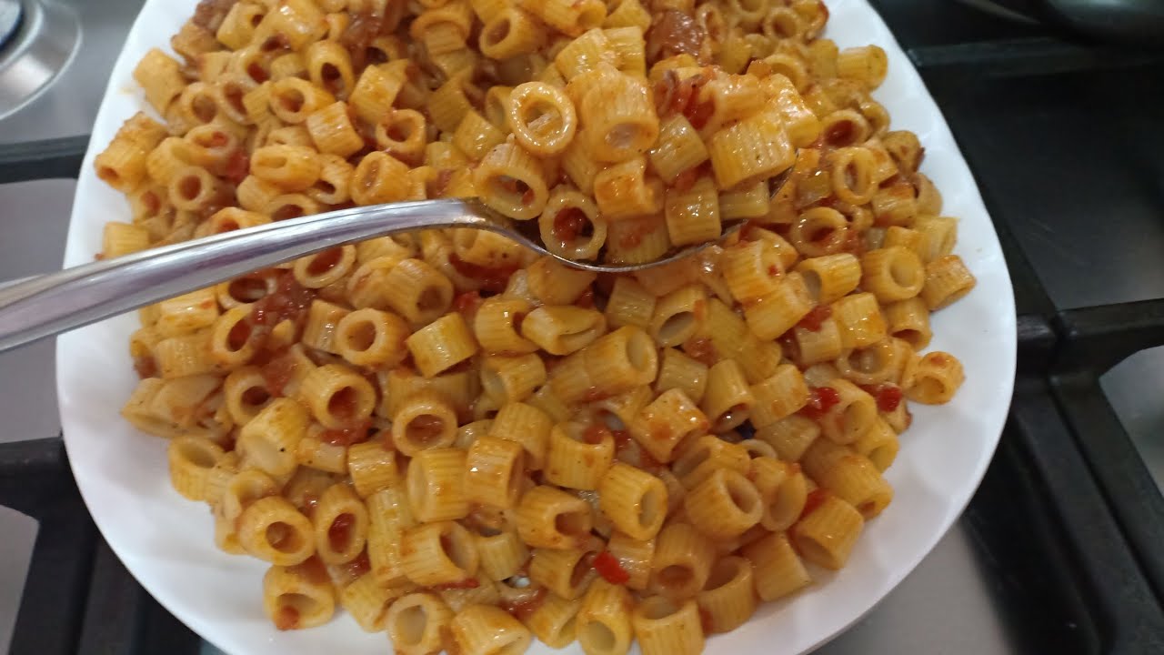 المكرونة #اللى اشتهرت بيها فى عيلتى # وسر لون الصلصة 🍅 الخطيرة @شمس النهار