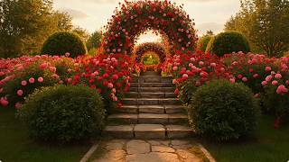 Deeply Soothing Garden Escape | Melt Away Stress in This Dreamy Flower Paradise