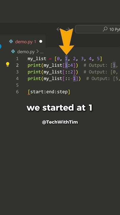 Python List Slicing and how to use it - YouTube