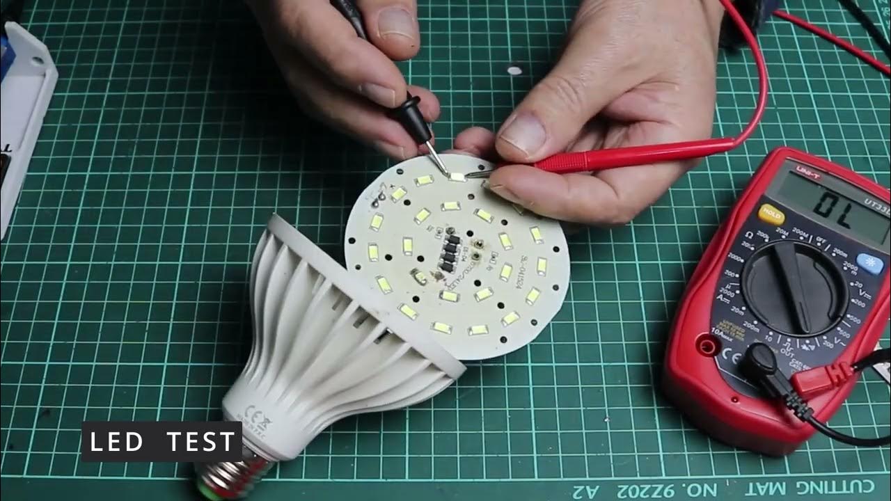 HOW TO REPAIR BROKEN LED BULB Fixing a Broken LED Bulb StepbyStep
